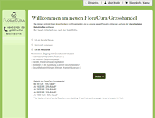 Tablet Screenshot of floracuragrosshandel.com